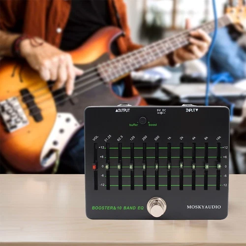 Professionelles Gitarrenpedal für MOSKYAUDIO mit 10-Band-EQ und Boost-Funktion – Bild 1 von 5