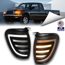 1pair Front Corner Side Marker Light Drl Turn Signal For Toyota Tacoma 2001-2004