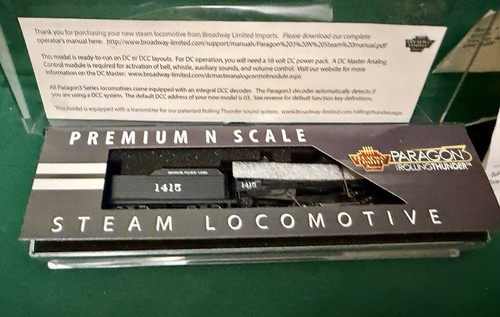 Locomotora de vapor Broadway Limited Imports N Missouri Pacific 1415 sonido digital | Condition: New