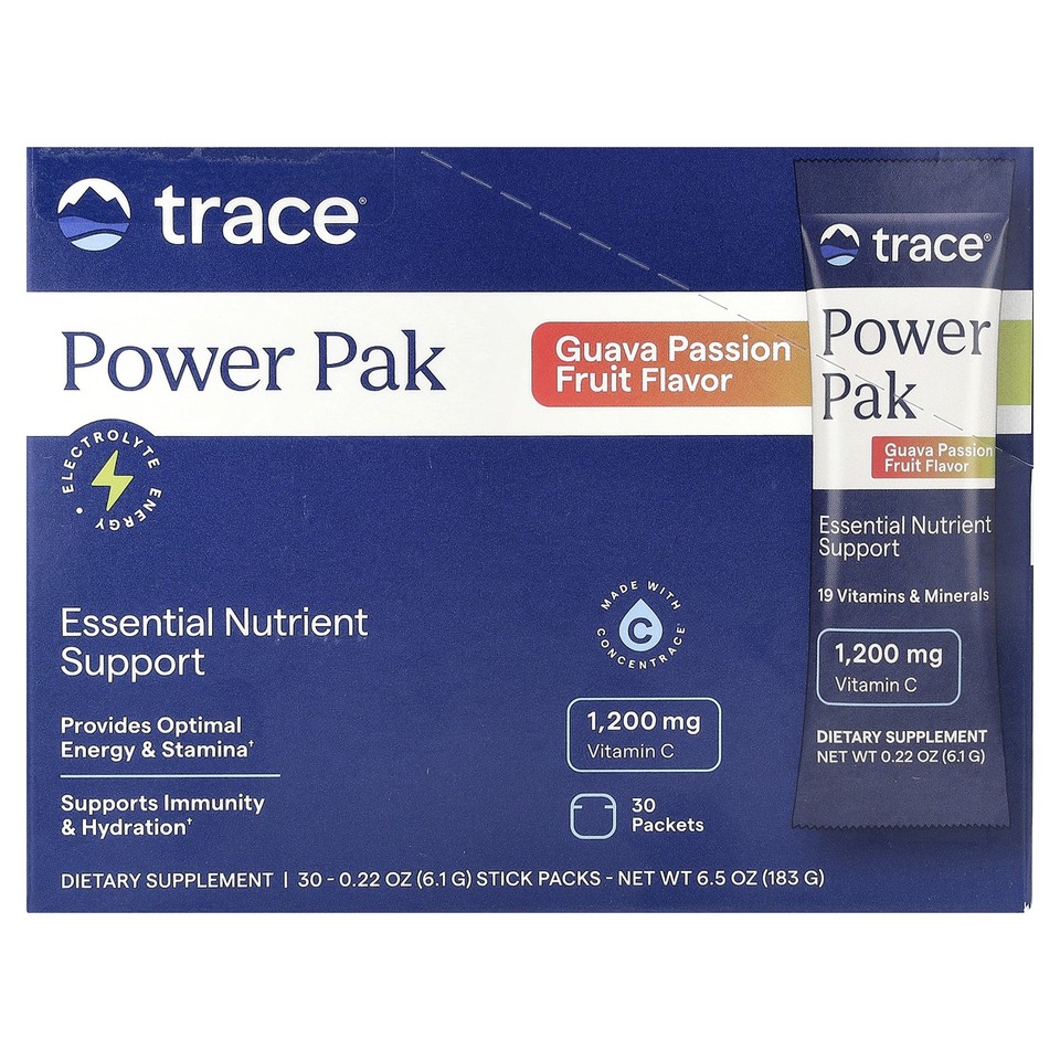Power Pak, Guava Passion Fruit, 30 Stick Packs, 0.22 oz (6.1 g) Each