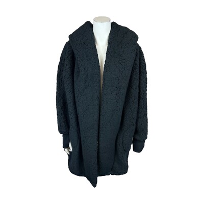 Yellowstone x G.I.L.I. the Lounger Regular Oversized Sherpa Hoodie Blk M/L Size
