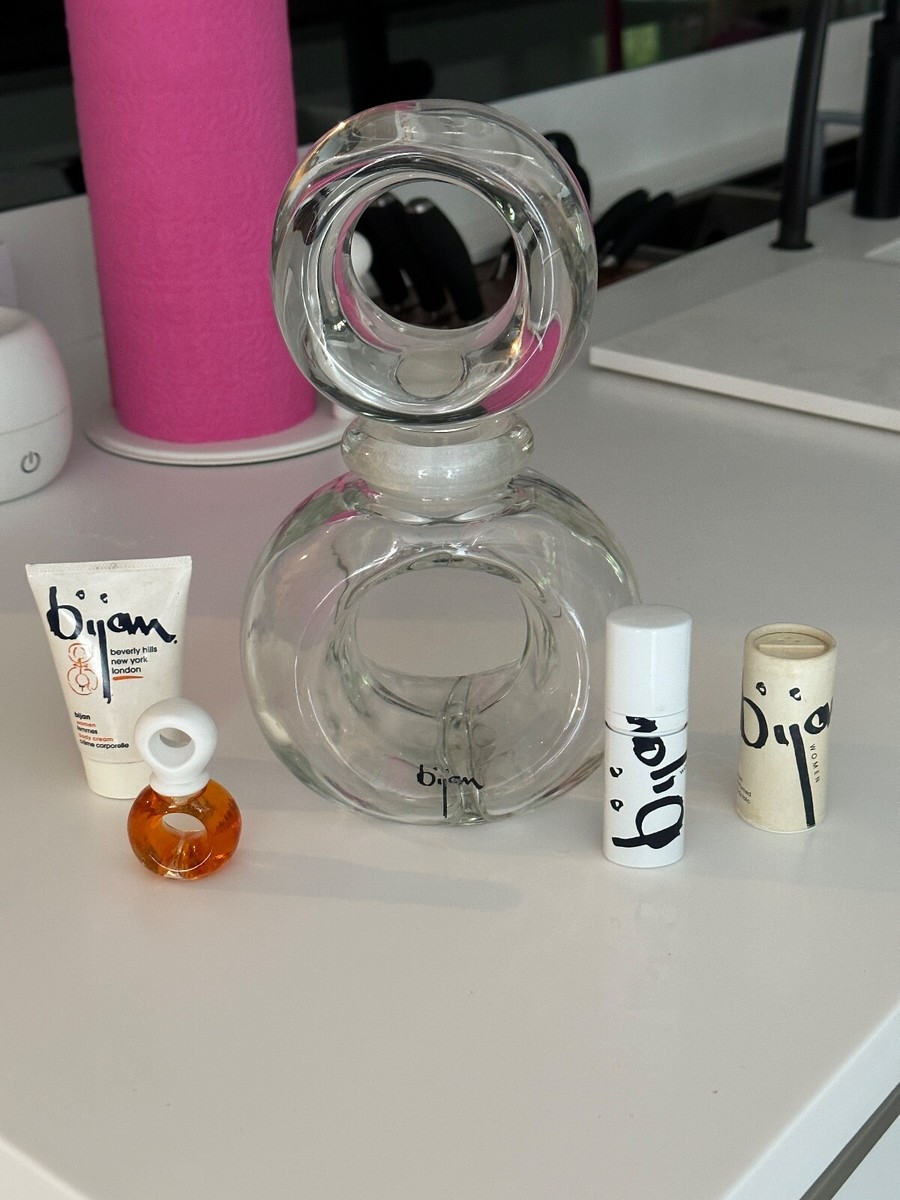 Vintage Bijan Large Perfume Bottle Collectable