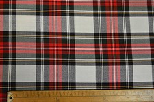 Polyviscose Tartan Fabric - Plaid check - 150 cm Wide Material.