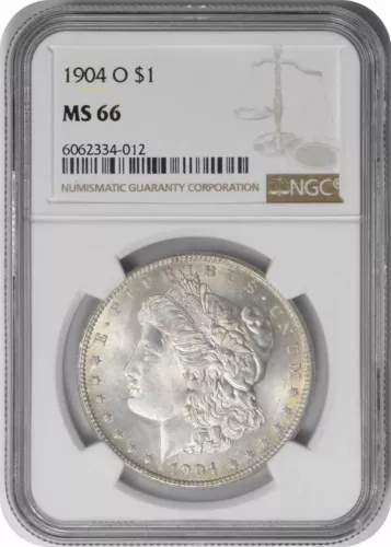 1904-O Morgan Silver Dollar MS66 NGC