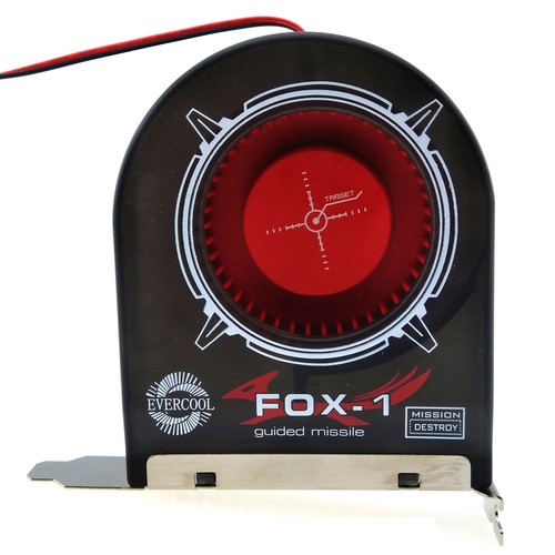 1x 4-pin Power 12V 2200rpm 42CFM PCI Slot Fan PC System Heat Air Exhaust Cooling - Picture 2 of 9