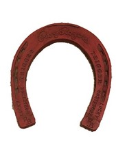 1950s vintage Roy Rogers Trigger lucky red rubber horseshoe toy