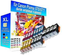 20 Xl Druckerpatronen FüR Canon Pixma MG5750 MG5751 TS5050 MG7750 TS6050 TS8050