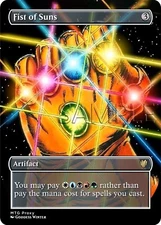 Marvel - Thanos - Fist of Suns - Fanart Borderless Style EDH and Playtest