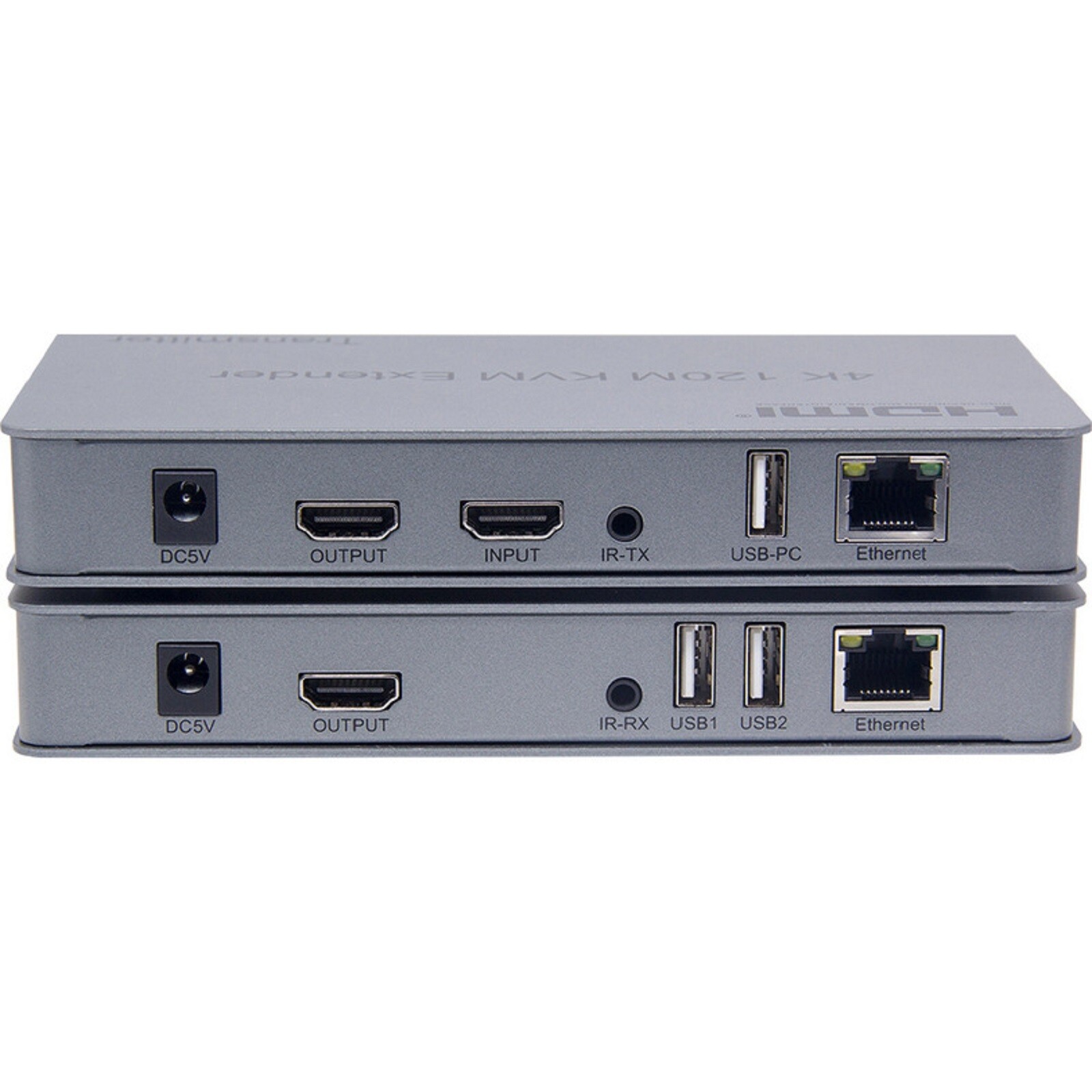 4K HDMI KVM Extender for 120M Range with 1080P HD, No Delay, USB Control Support