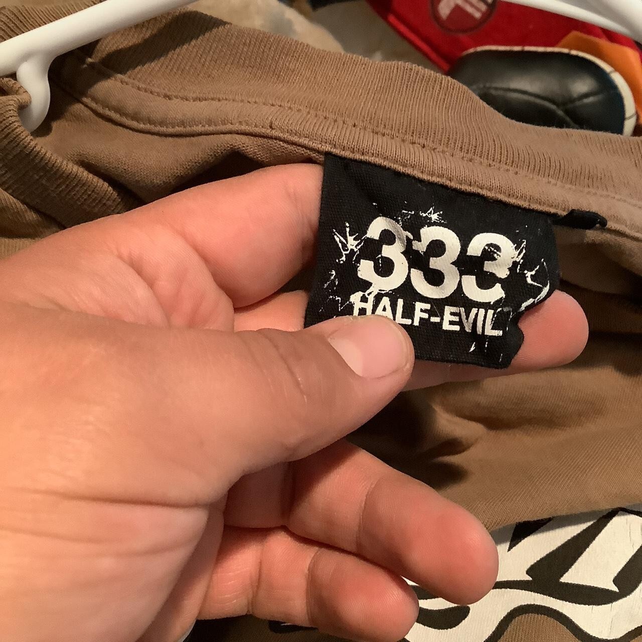 333 half evil hot wheels tee T-shirt size xxl 2xl rare brown color  graphic... | eBay