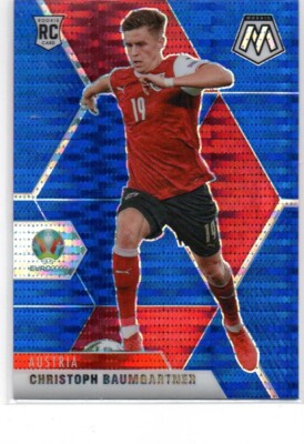 2020-21 Panini Mosaic UEFA Euro BLUE PULSAR #3 Christoph Baumgartner RC 49