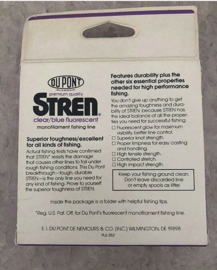 Stren Original Line 6lb Clear/Blue Fluorescent