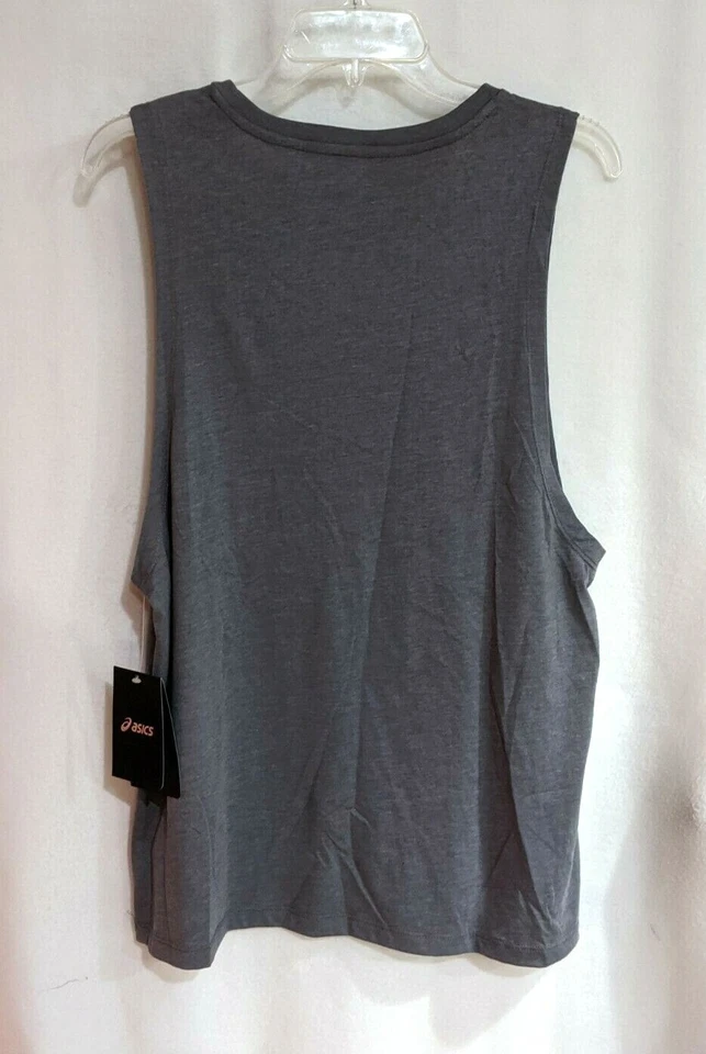 Camiseta sin mangas para mujer ASICS Swirl gris oscuro muscular (XG2982RT) - talla L nueva con etiquetas Foto 4 de 4