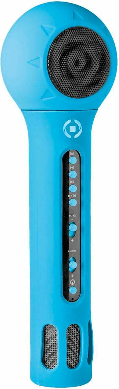 Celly KIDSFESTIVALLB Microfono Karaoke Bluetooth per Bambini Blu