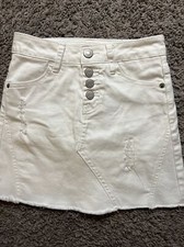 Girls Justice White Skirt. Size 10. EUC. Worn twice. A-37