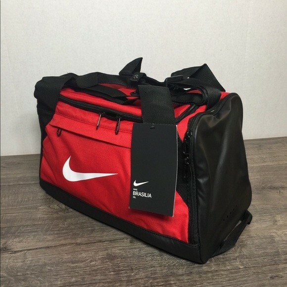 nike brasilia duffel bag red