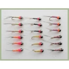 18 Perdigon Nymph, Mixed Colours Sizes 10/12/14, Grayling Flies, For Fly Fishing