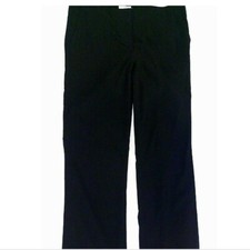 Anne Klein Women Pants 4 Black Solid Stretch Dress Wide Leg