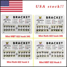 Dental Orthodontic Metal Brackets Braces Mini Roth/MBT 022 Slot 3/345 YABANG po