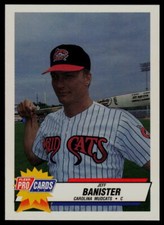 1993 Fleer ProCards Jeff Banister Carolina Mudcats