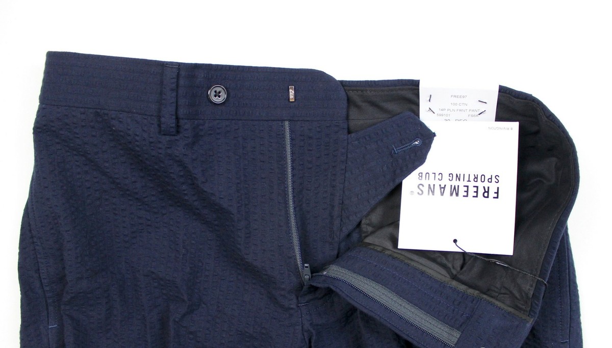BRAND NEW- Freemans Sporting Club Seersucker Pant- Navy -Size 30