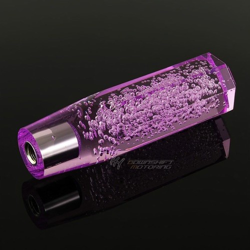 JDM Universal Octagon Crystal VIP Style Manual Shifter Shift Knob 150mm PURPLE - Foto 5 di 6
