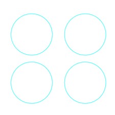 4PCS 42mm Tempered Glass Watch Screen Protector Tempered Glass Case Face