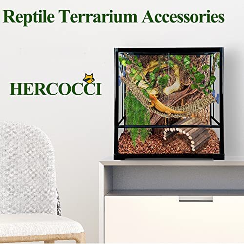 Bearded Dragon Tank Accessories, Reptile Bridge Hammock Flexible Jungle eBay