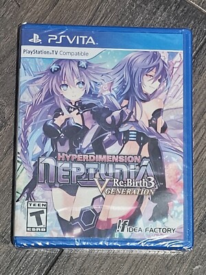 NEW Hyperdimension Neptunia ReBirth3: V Generation Sony PS Vita RARE USA VERSION