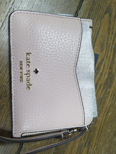 Kate Spade Small Card holder Rose Smoke Pebble Leather NEW WITH TAGS - Picture 4 of 8