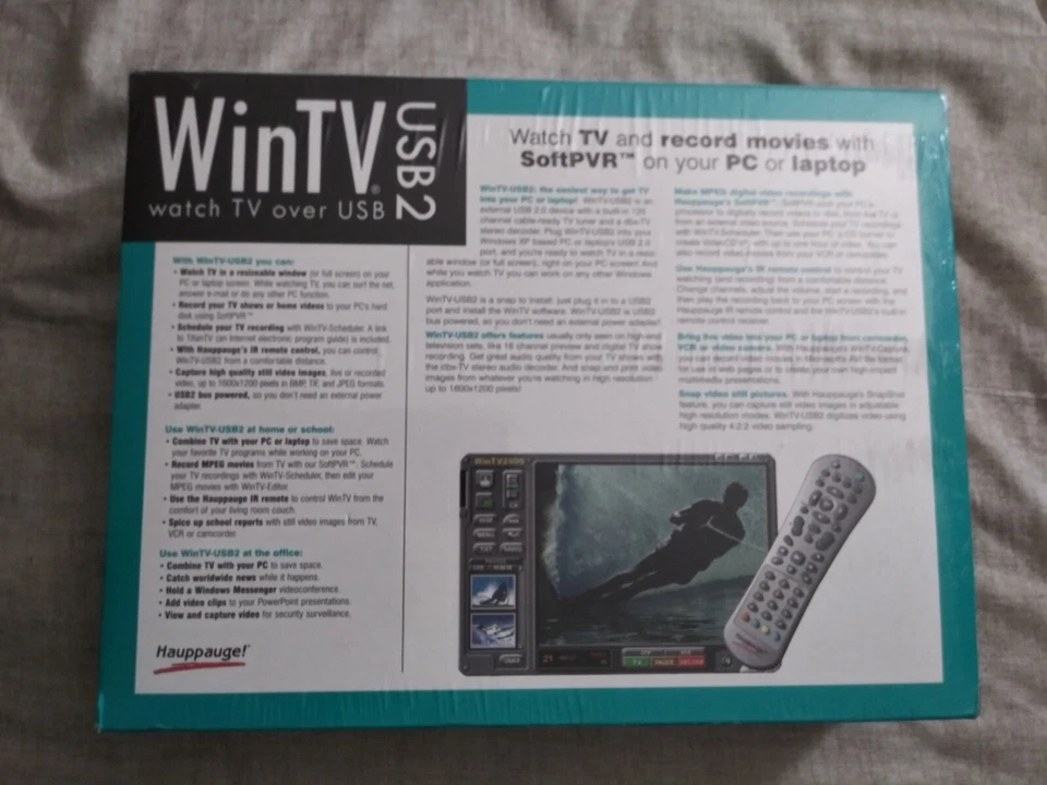 Hauppauge 1020 WinTV-USB2 External TV Tuner Sealed - Image 2 of 2