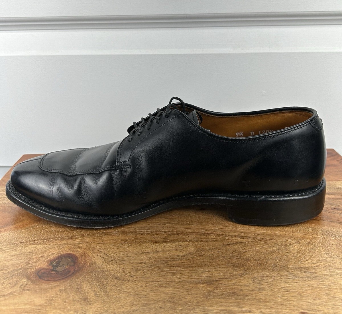 EUC Allen Edmonds Men\'s Black Leather Resoled Split Toe Delray Dress Shoes 15 B Allen Edmonds Black Casual Shoes for Men for sale | eBay main image 3