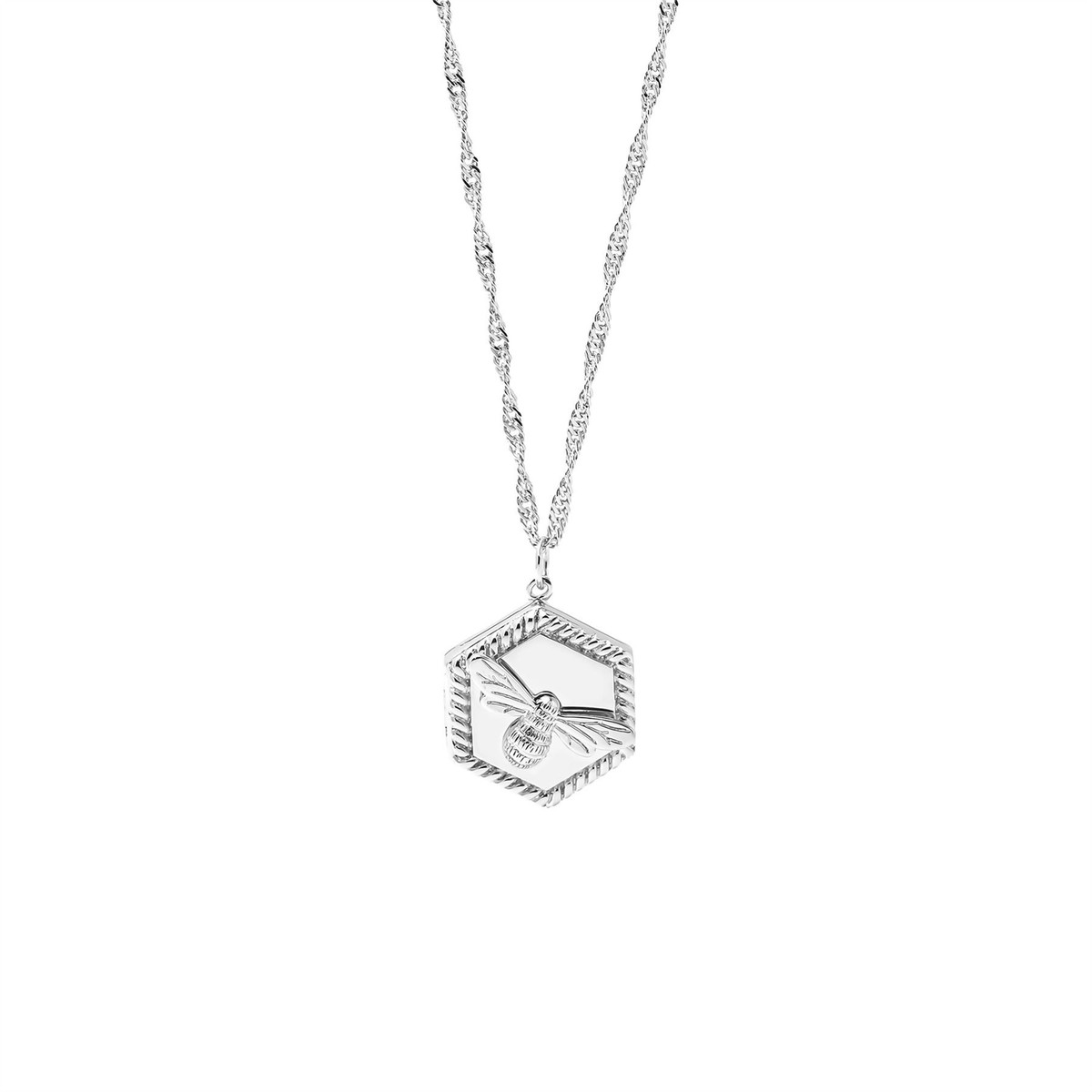 Olivia Burton Lucky Bee Silver Necklace UK