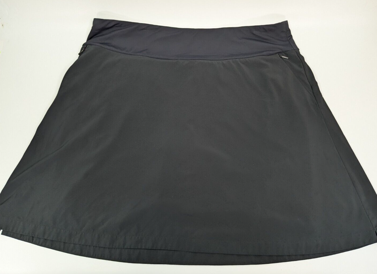 Soft Surroundings Go Lively Skort Women's Plus 1X Black Athletic Golf Skirt