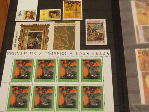 ALBUM COLLECTION THEMATIQUE PAUL GAUGUIN TIMBRES**CARTES-LETTRES - Photo 11/20
