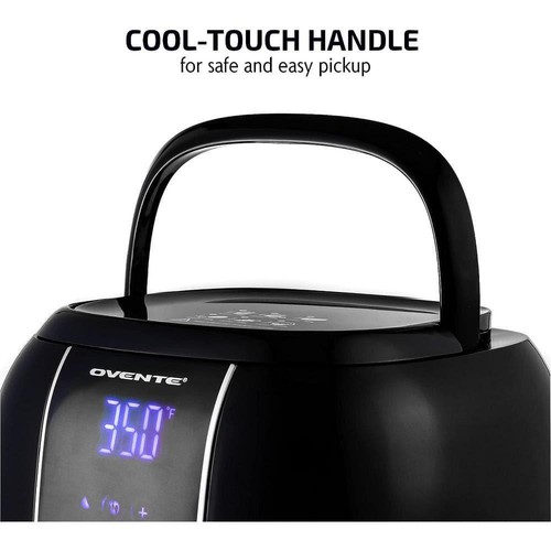 OVENTE Non-Stick Air Fryer 3.2-Qt Automatic Shut-Off in Black w/ 6-Cooking Modes - Picture 3 of 8