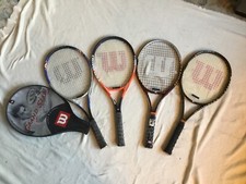 Lot of 4 Wilson Titanium Soft Shock Tennis Rackets
