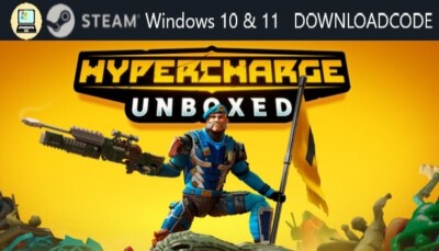 NEU PC Computer Spiel HYPERCHARGE Unboxed für Windows 10 11 STEAM Download Code