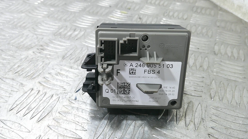 2017 MERCEDES A-CLASS A180 W176 IGNITION BARREL WITH KEY A2469055103 *1096 - Image 2 of 4