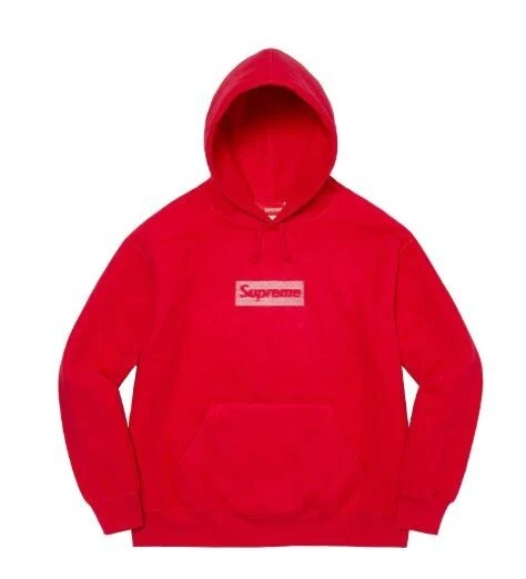 Sweat shirt logo Supreme Inside Out Box rouge taille XL flambant neuf 