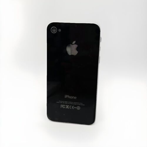 iPhone 4S Back Glass Replacement Panel - Black Rear Cover Repair Part - Picture 2 of 3
