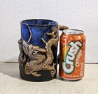 Vintage Always Azul Pottery Dragon Mug Stein Cup Fantasy Mythical Large 22 oz