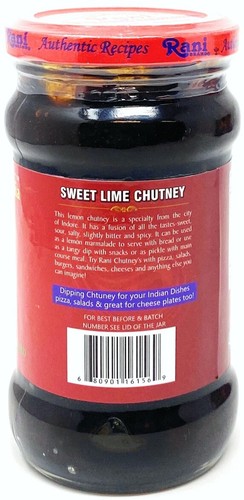 Rani Lime Sweet Mango Chutney (Indian Preserve) 12.5oz (350g) Glass Jar - 第 6/7 張圖片