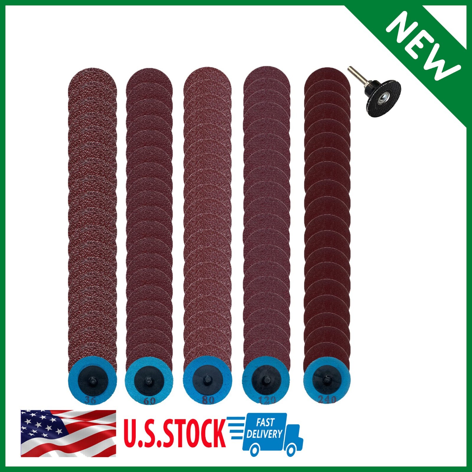 100pcs Roloc Quick Change Discs Set2 Inch Die Grinder Roloc Sanding Discs With 1 eBay