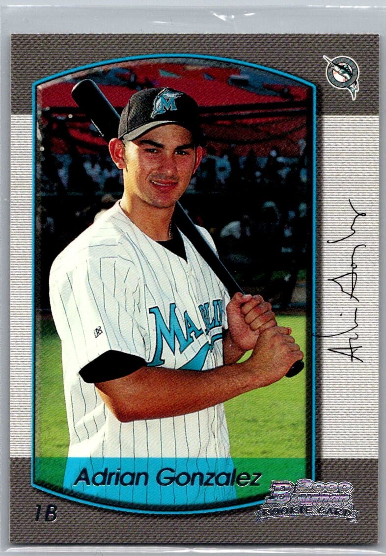2000 Bowman Draft Rookie RC Adrian Gonzalez #86 Florida Marlins