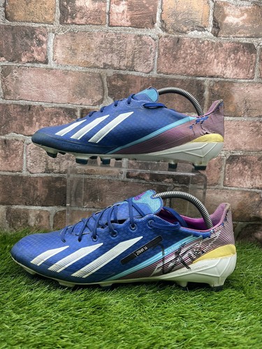 Scarpe da calcio Wilfried Zaha firmate usate Adidas F50 Adizero Fg Trx UK 9,5 indossate