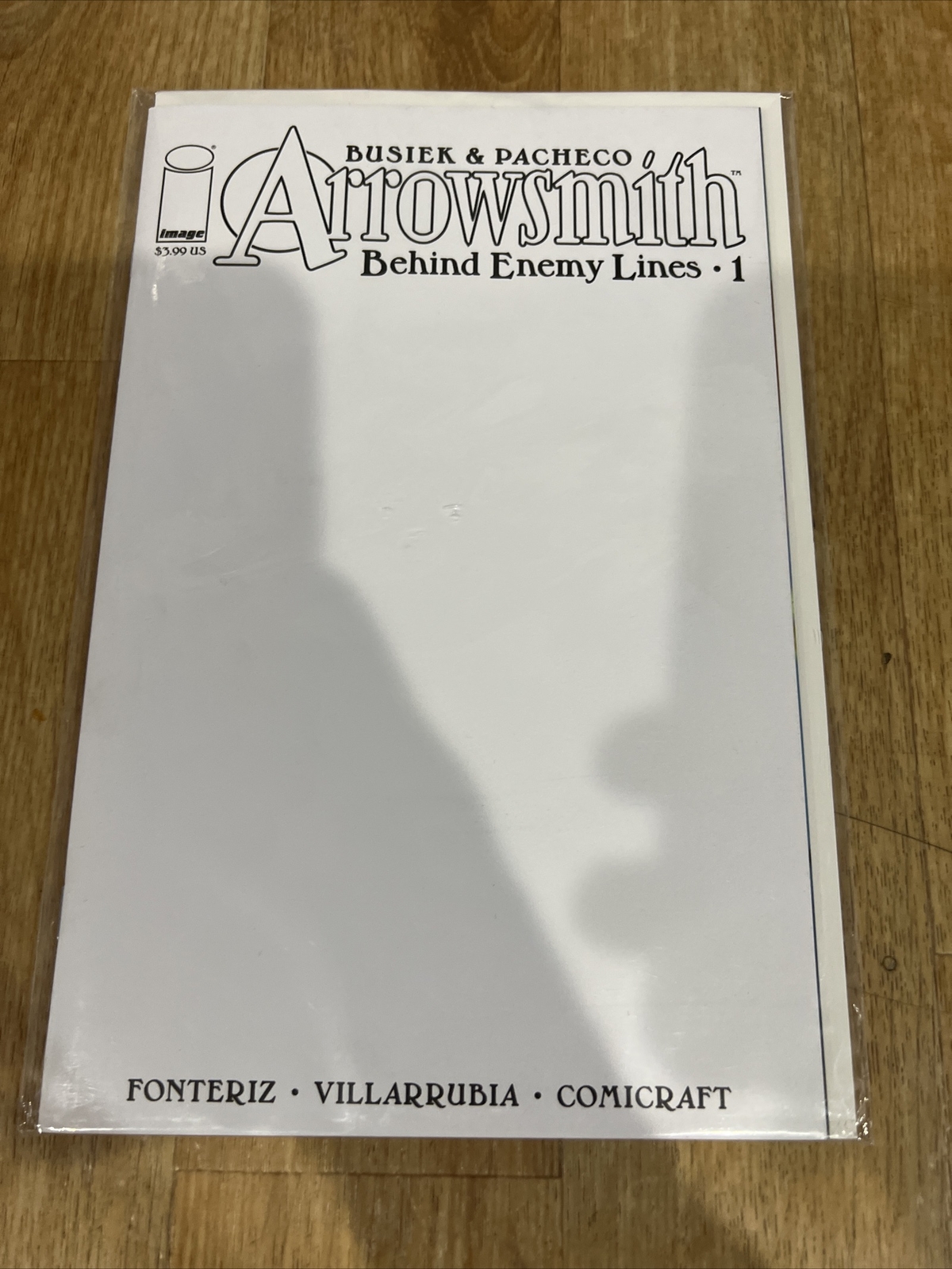 ARROWSMITH 1 BUSIEK & PACHECO (2022) BLANK SKETCH VARIANT COVER