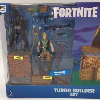 Fortnite Jonesy and Raven Turbo Builder Set 2 Figure Pack Playset