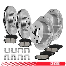 Front Rear Rotors Brake Pads for 2014-17 Subaru Crosstrek Forester XV Crosstrek
