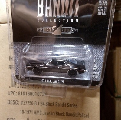 Greenlight pursuit 1971 AMC JAVELIN BLACK BANDIT Series 10 | eBay